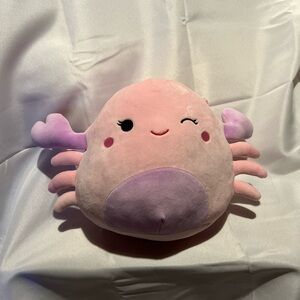 Squishmallows Cosmina The Crab RARE 8”  Pink Soft KellyToy